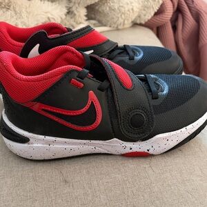 Nike Kids Black and Red Athletic Sneakers